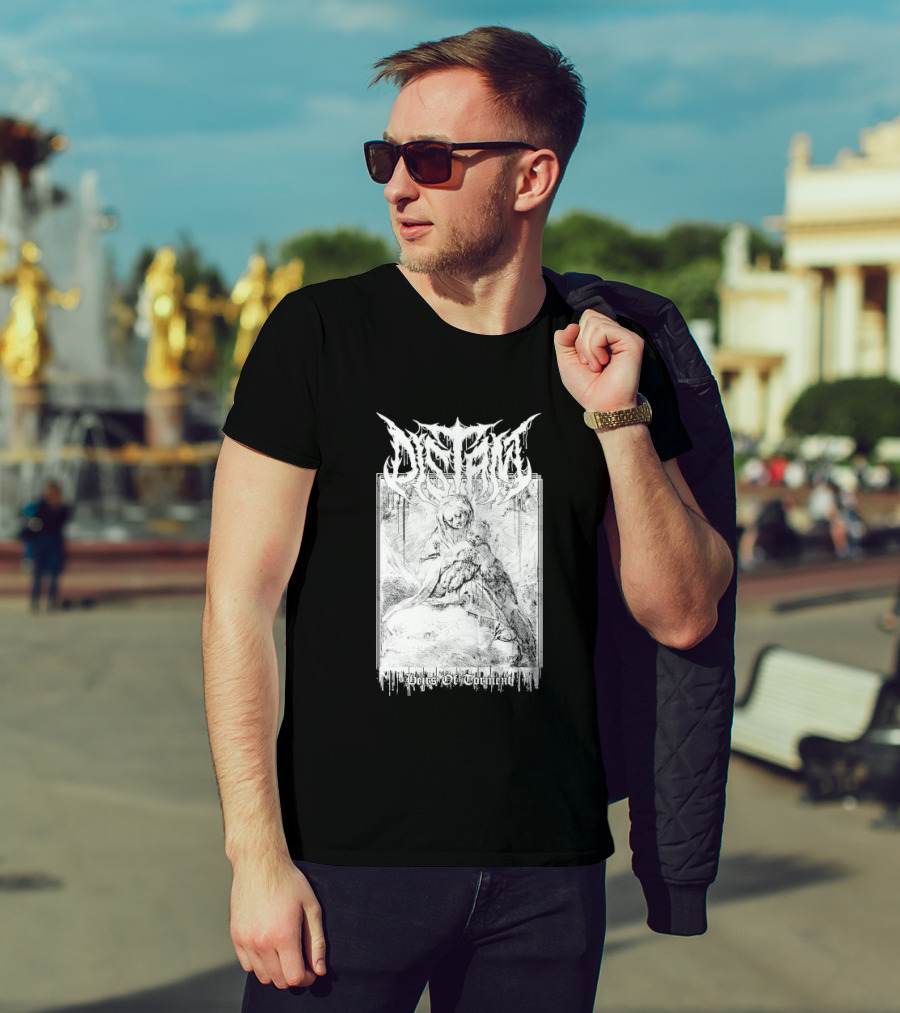 Distant Heirs Of Torment Angelic Figure Holding Sword Fantasy T-Shirt