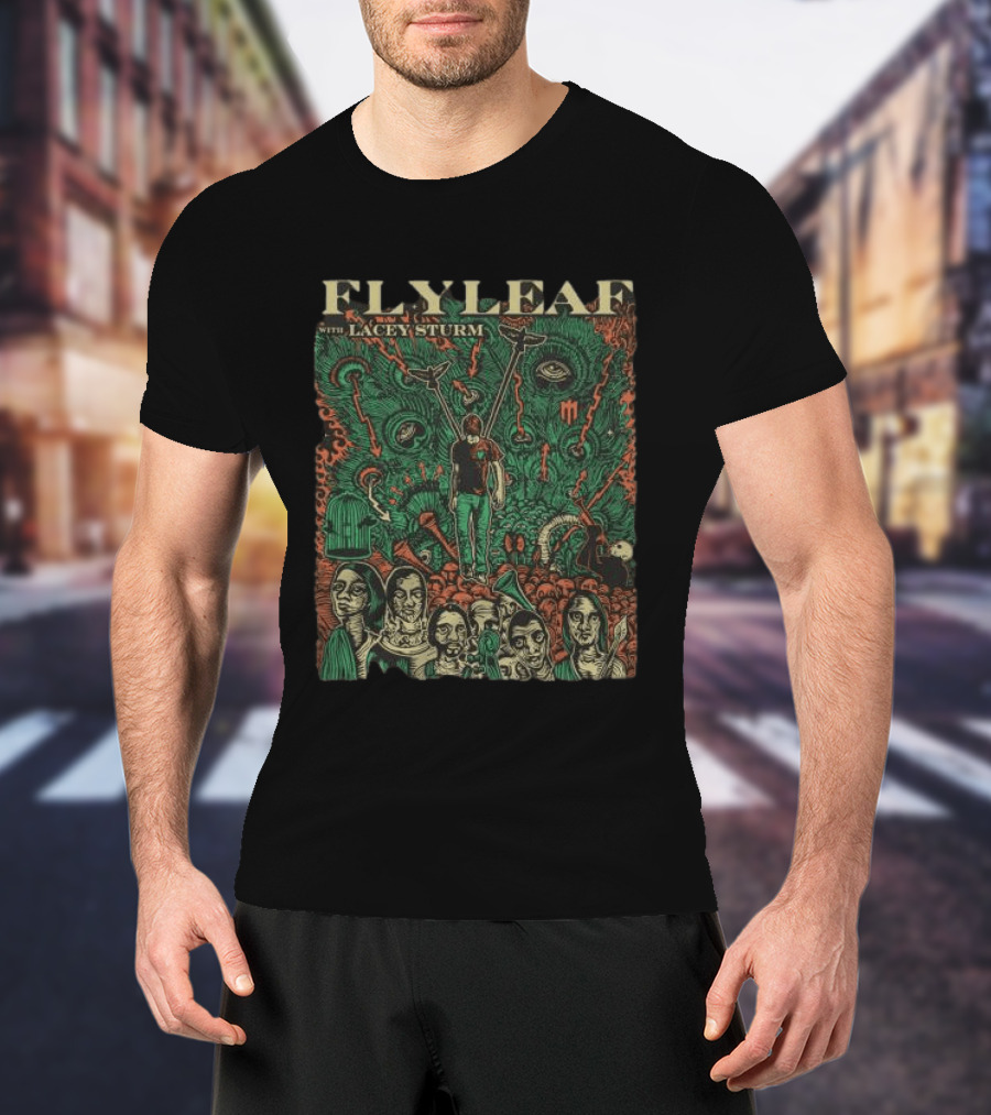 FLYLEAF Album Collage With Lacey Sturm T-Shirt