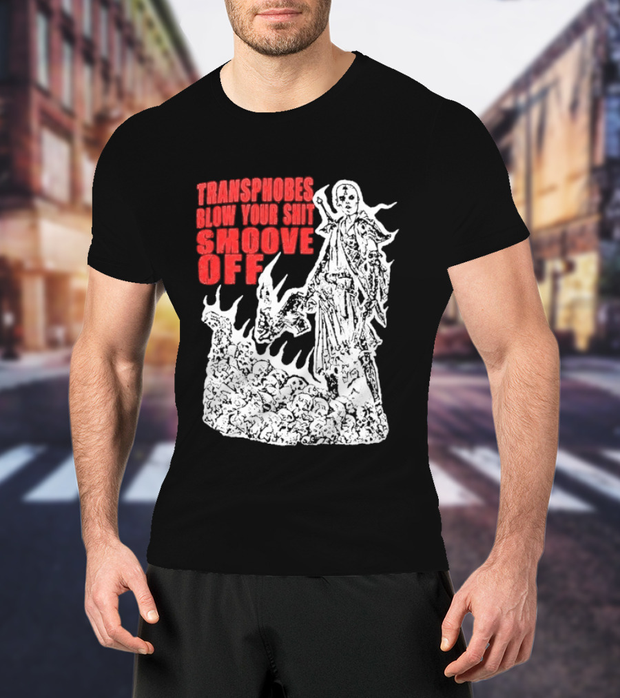 Transphobes Blow Your Smoove Off Flame Spirit T-Shirt
