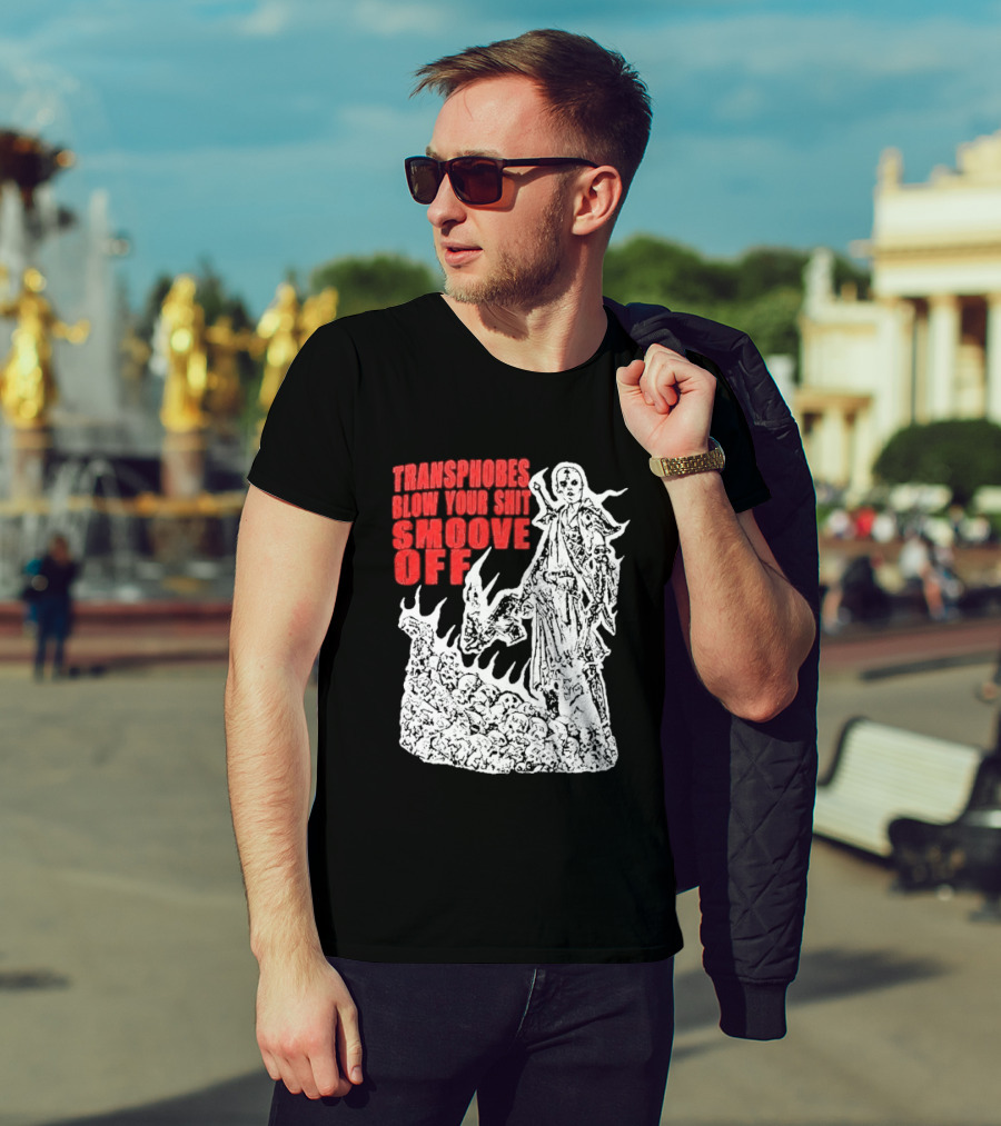 Transphobes Blow Your Smoove Off Flame Spirit T-Shirt