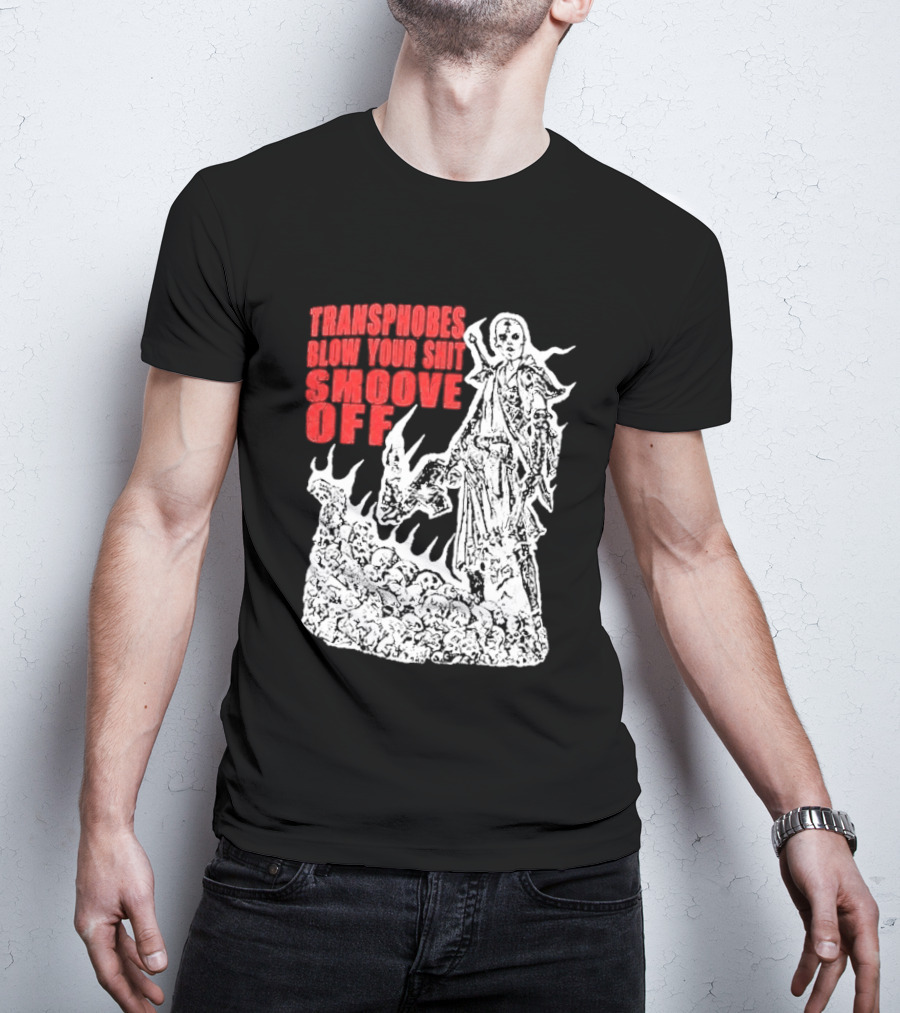 Transphobes Blow Your Smoove Off Flame Spirit T-Shirt