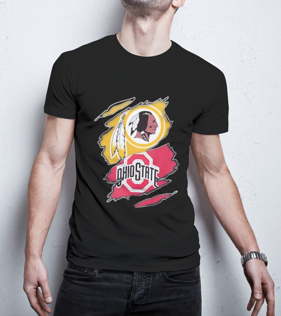 Washington Redskins Ohio State Buckeyes Collage T-Shirt