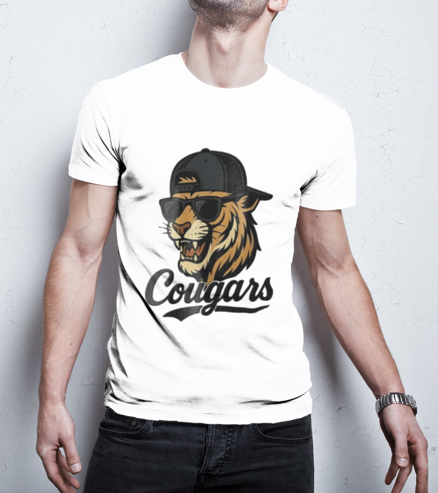 Cougars Tiger Sunglasses Baseball Cap Swagger T-Shirt