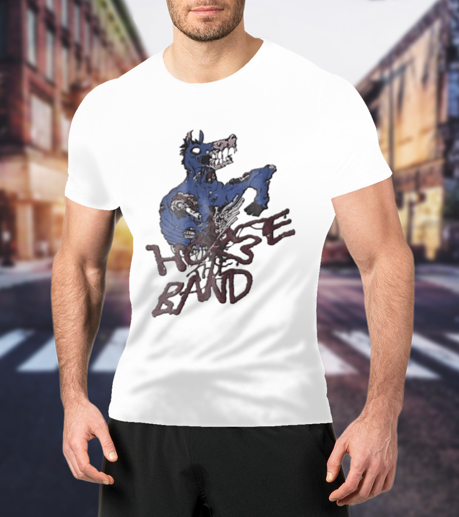 Horse The Band Zombie Horse Creature Monster T-Shirt
