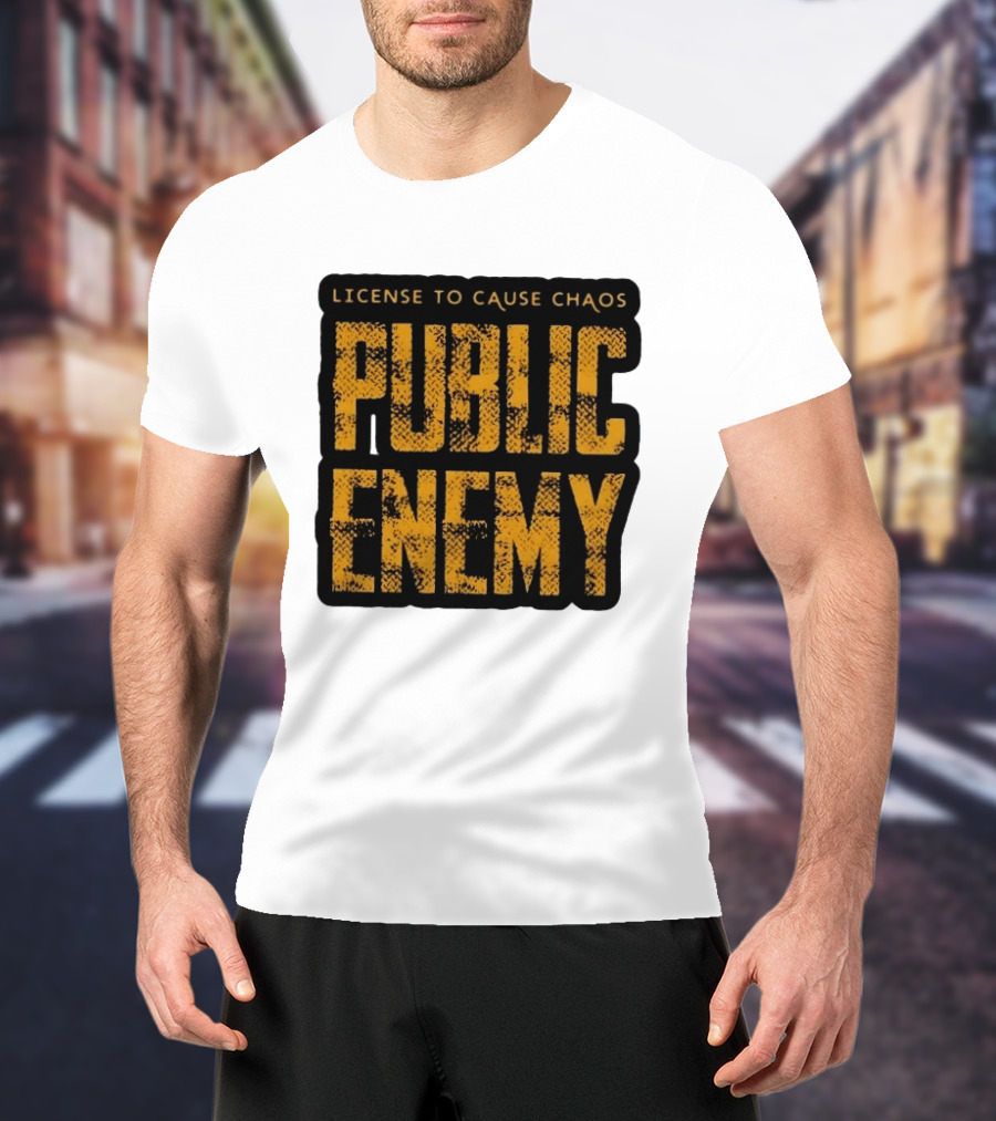 License To Cause Chaos Public Enemy T-Shirt