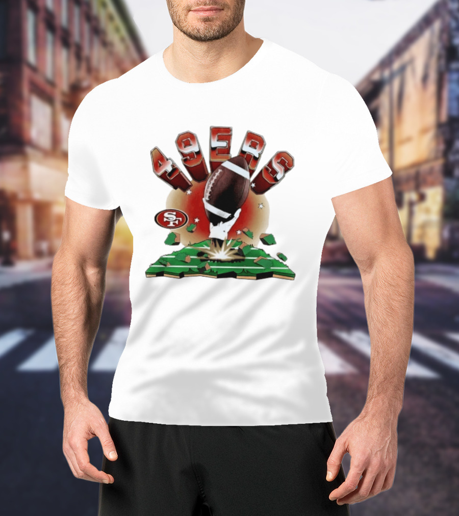 San Francisco 49ers Explosive Football 2026 Clubhouse T-Shirt