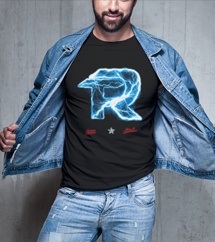 Fuerza Regida Lightning R Blue Electric Energy T-Shirt