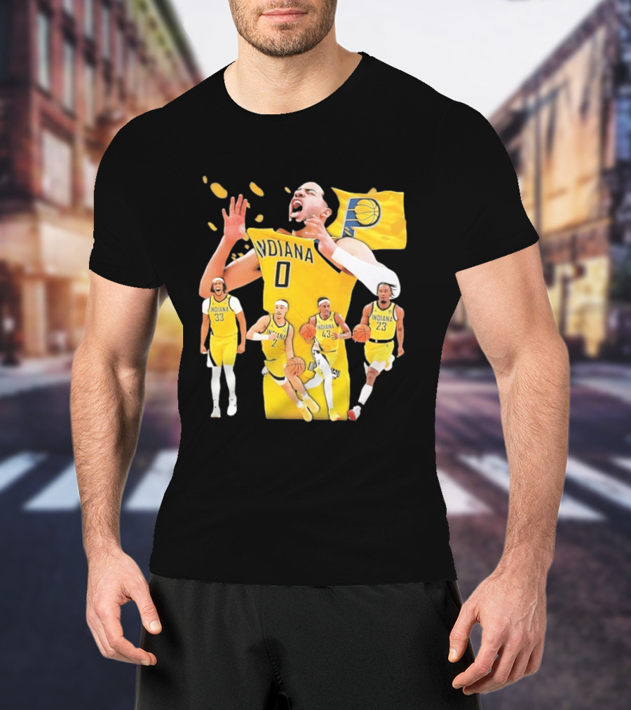 Indiana Pacers Players Collage NBA 2026 Pacer T-Shirt