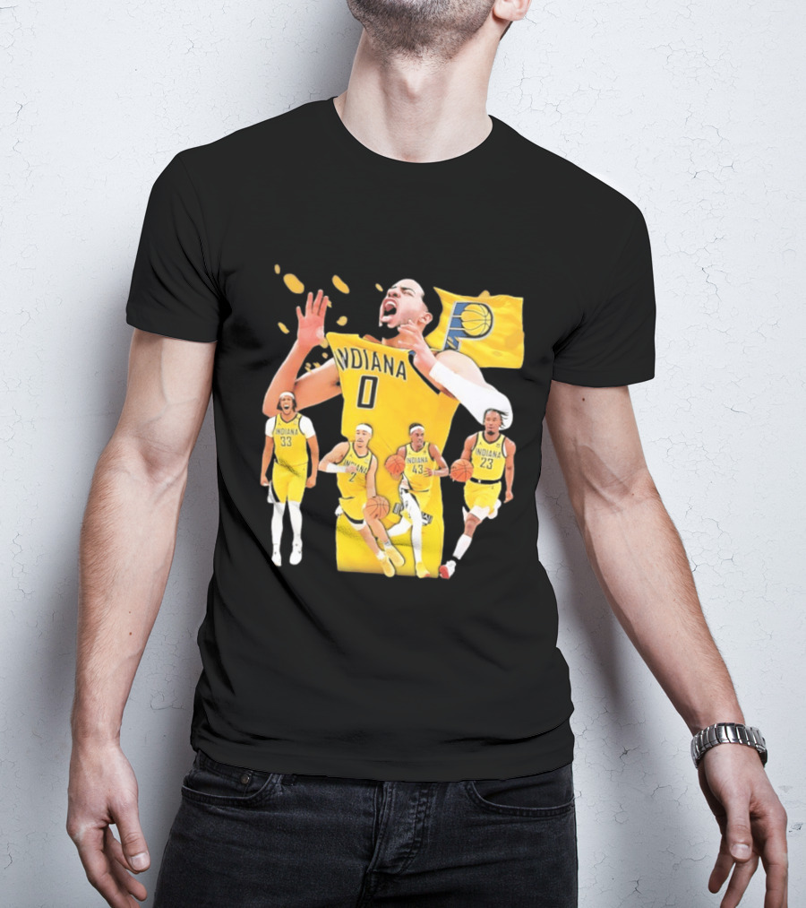 Indiana Pacers Players Collage NBA 2026 Pacer T-Shirt
