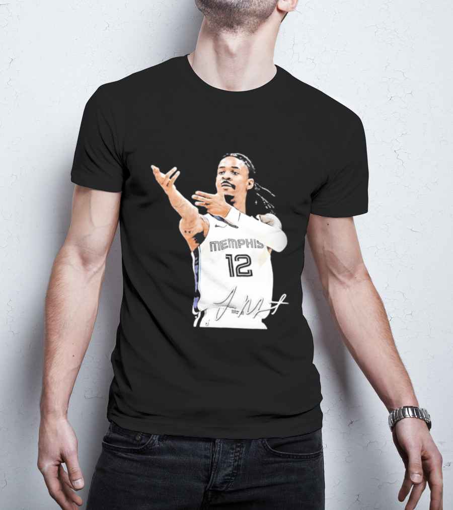 Ja Morant Memphis Grizzlies 12 Basketball Star Signature Edition 2026 T-Shirt