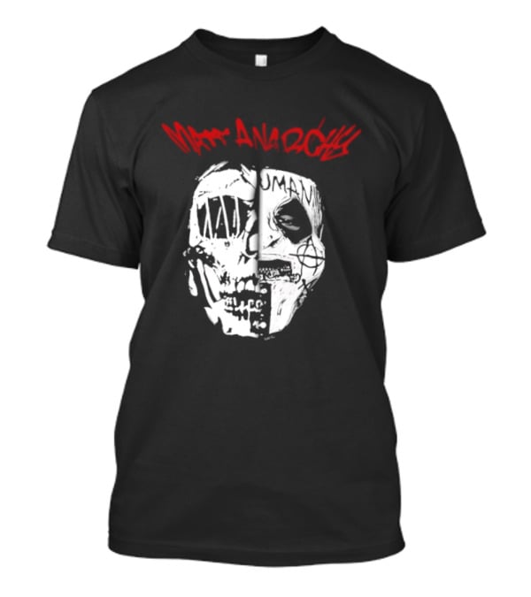 Matt Anarchy White Duality Mask T-Shirt