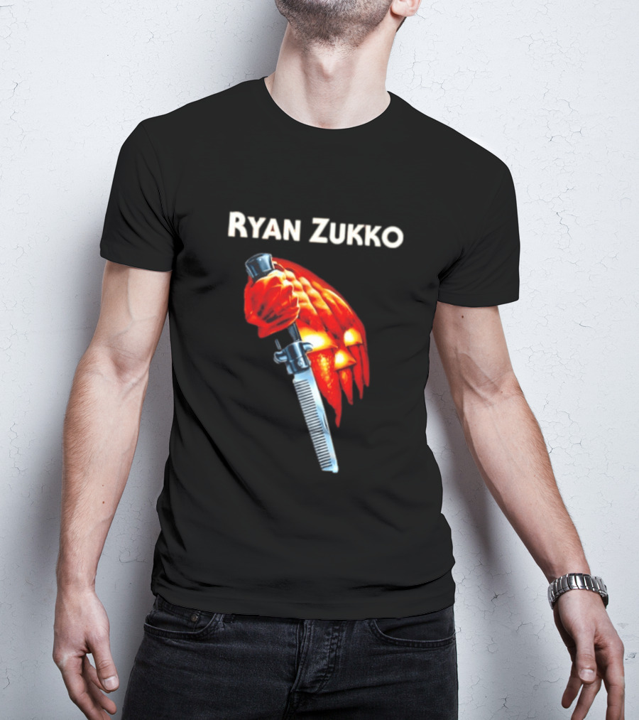 Ryan Zukko Killer Pumpkin Comb Halloween T-Shirt