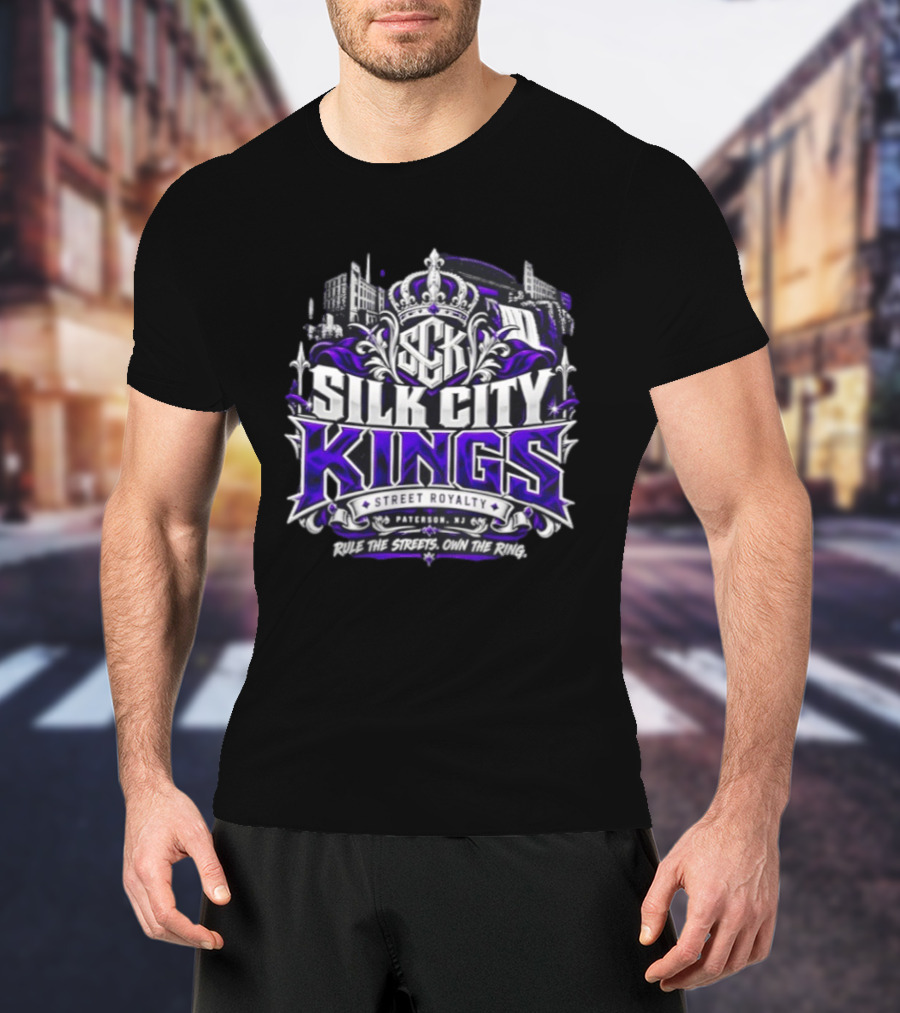 Silk City Kings Kenny Bengal Bulldog Pittman Purple Reign Street Royalty Paterson NJ Rule The Streets Own The Ring T-Shirt