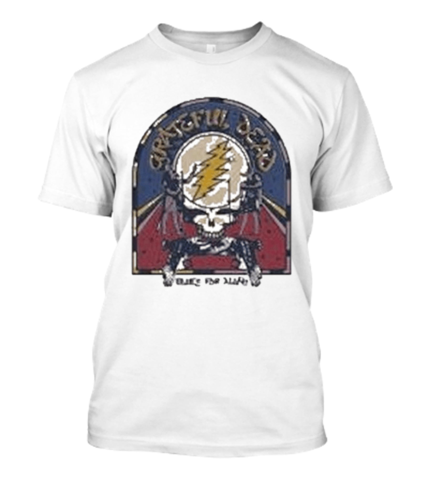 Grateful Dead Blues For Allah Skull Lightning Bolt T-Shirt