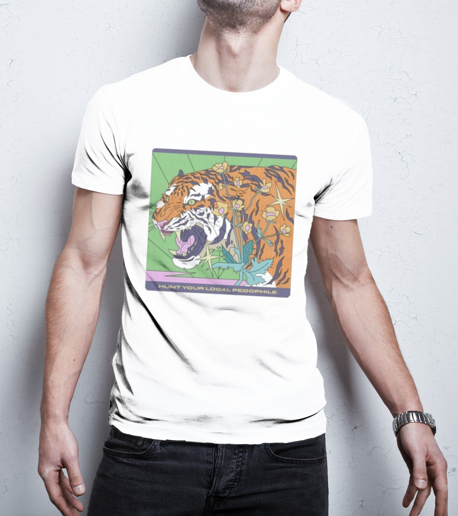 Hunt Your Local Pedophile Tiger Vintage Wildcat T-Shirt