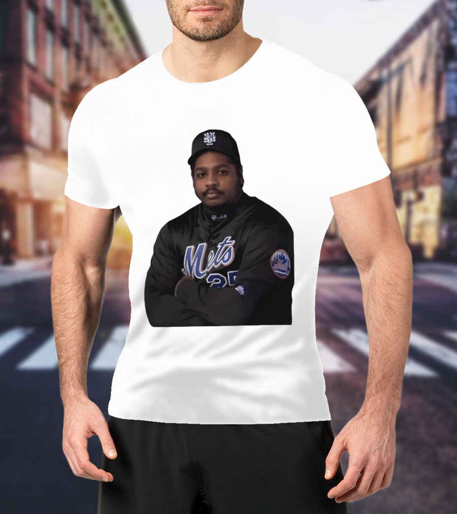 New York Mets Baseball Player 25 MLB Jersey Black T-Shirt