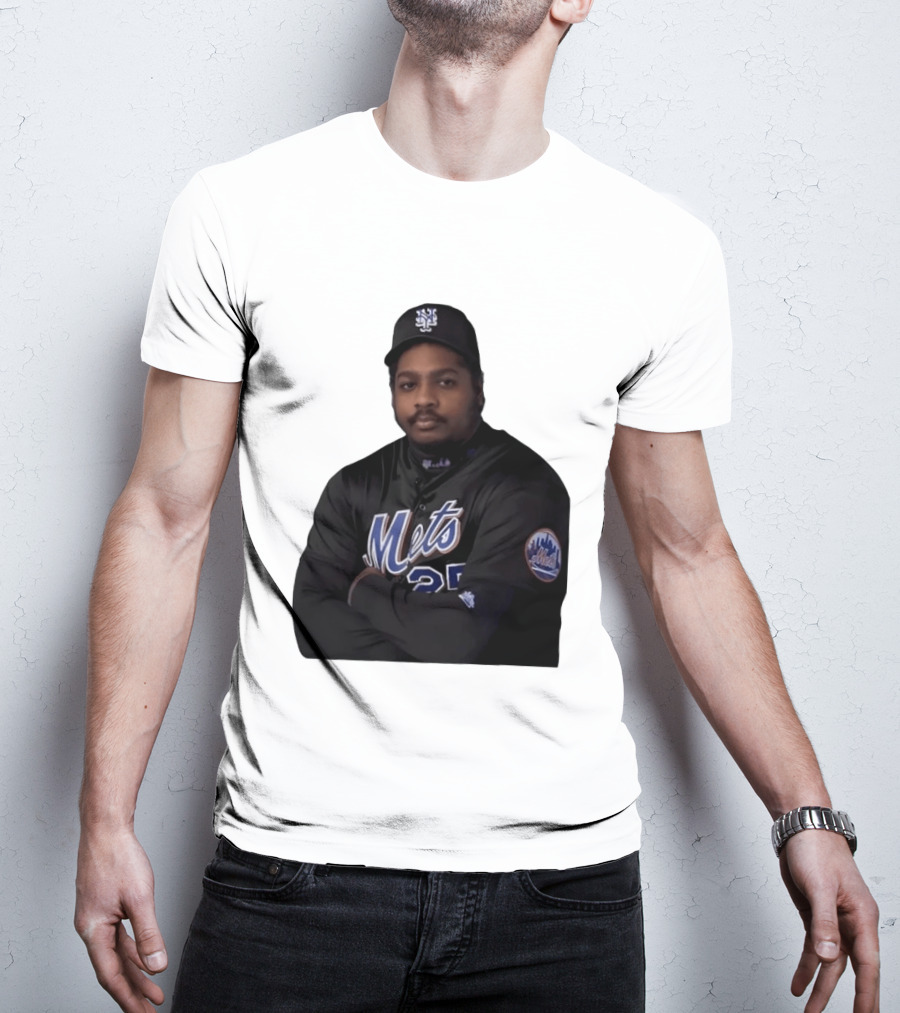 New York Mets Baseball Player 25 MLB Jersey Black T-Shirt