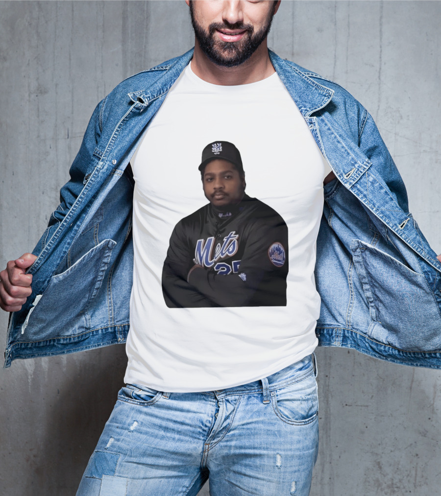 New York Mets Baseball Player 25 MLB Jersey Black T-Shirt