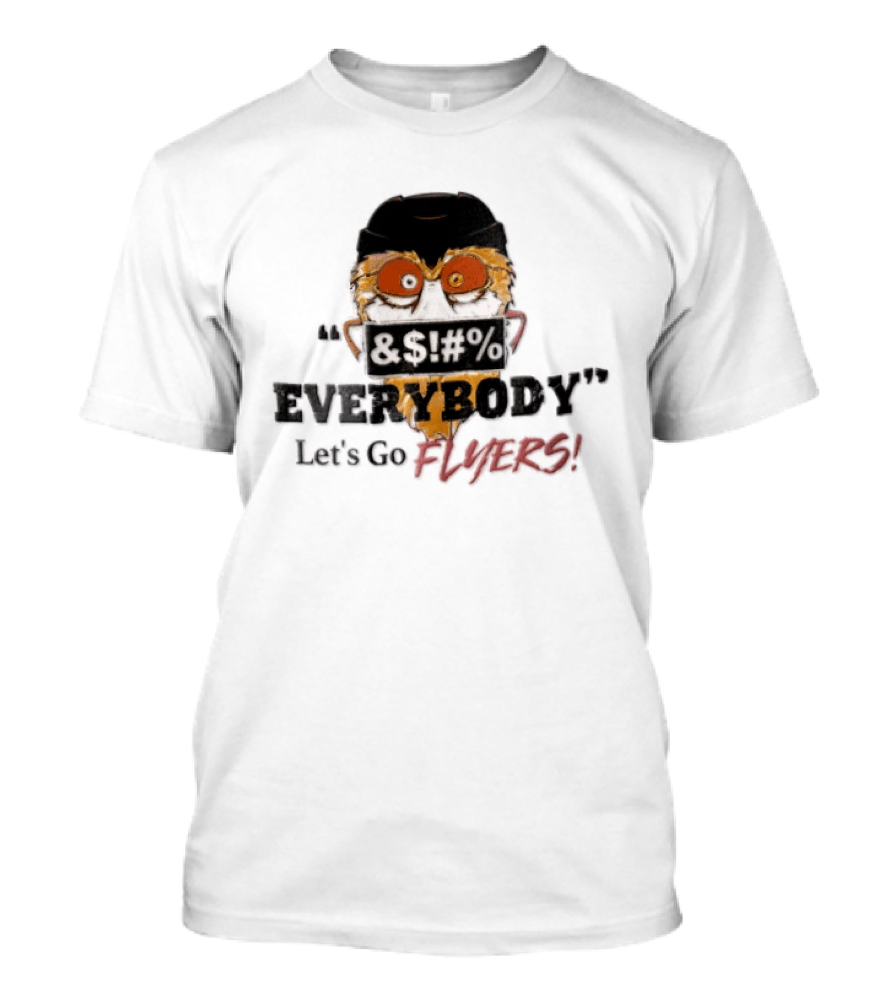 Gritty Flyers Everybody Let's Go NHL Philadelphia Hockey Helmet Cartoon T-Shirt