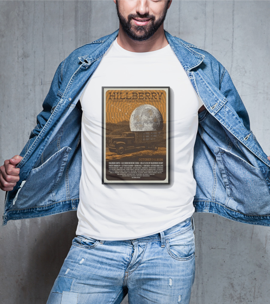 Hillberry Festival 2026 The Farm Eureka Springs Arkansas October 7 11 Railroad Earth Old Crow Medicine Show Bella Fleck T-Shirt