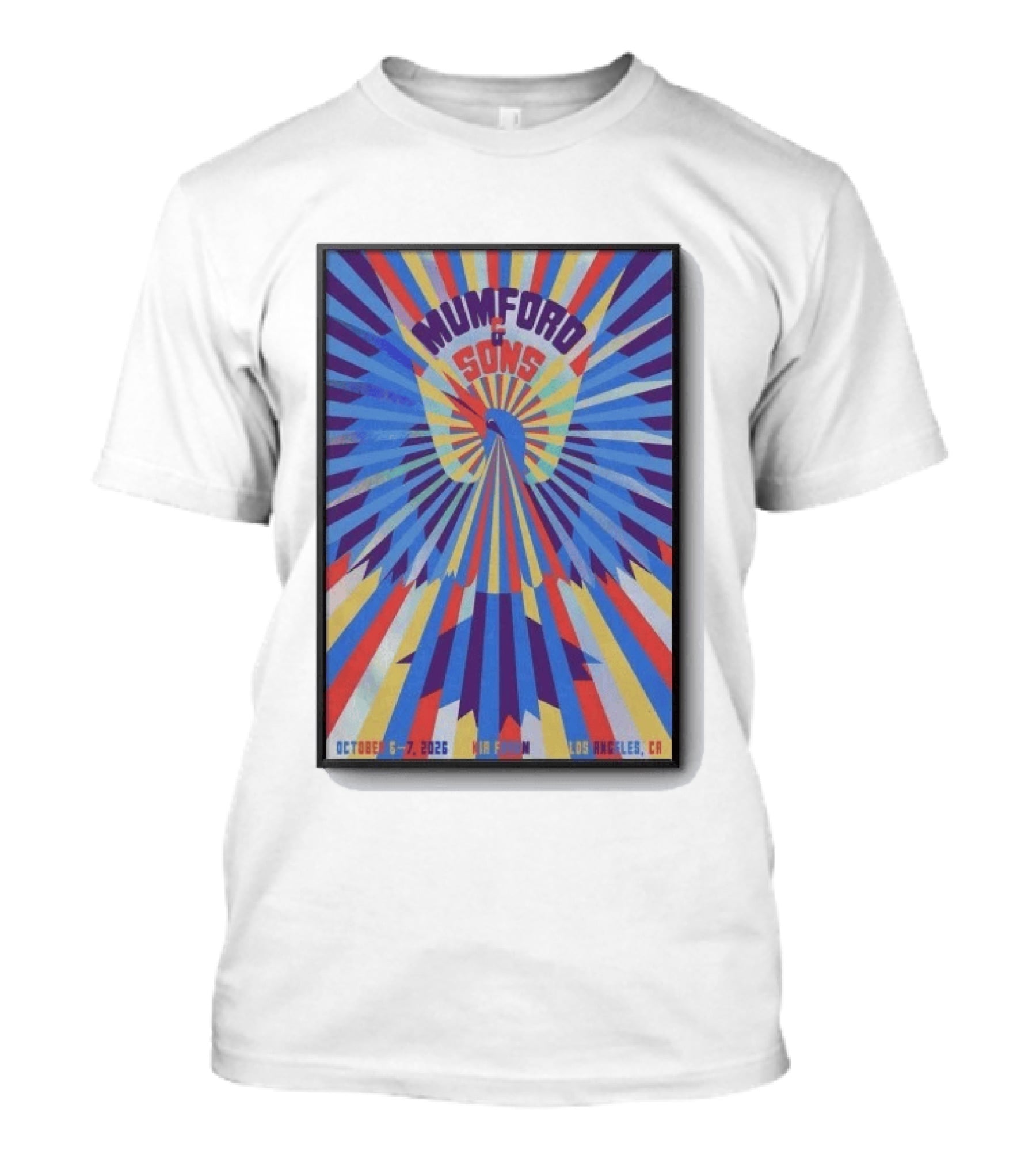 Mumford And Sons October 6 7 2026 Kia Forum Los Angeles CA T-Shirt