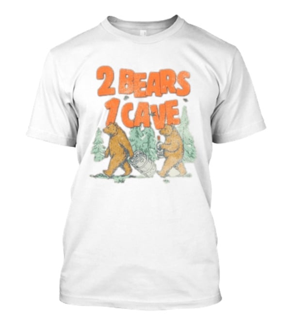 YMH Studios 2 Bears 1 Cave Carrying Keg In Forest T-Shirt