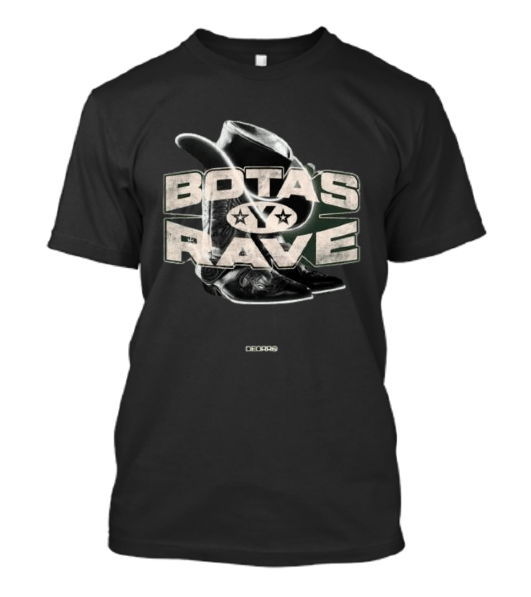 Deorro Store Botas Y Rave Cowboy Boots Forrest Green T-Shirt
