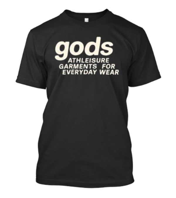 Gods Athleisure Garments Zipper Black Everyday Wear T-Shirt