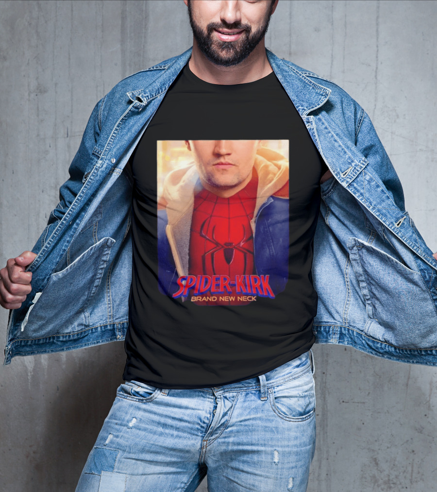 Spider Kirk Brand New Neck Spider Man X Charlie Kirk T-Shirt
