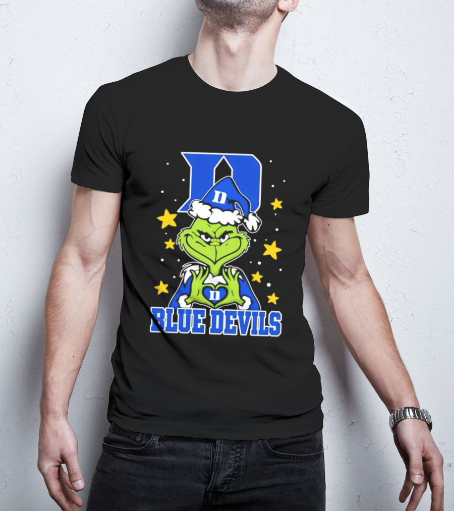 Grinch Christmas Duke Blue Devils NCAA T-Shirt