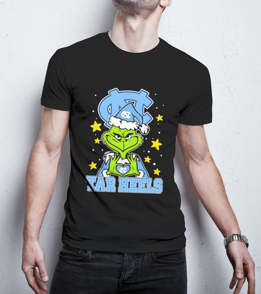 UNC Tar Heels Grinch Christmas NC T-Shirt