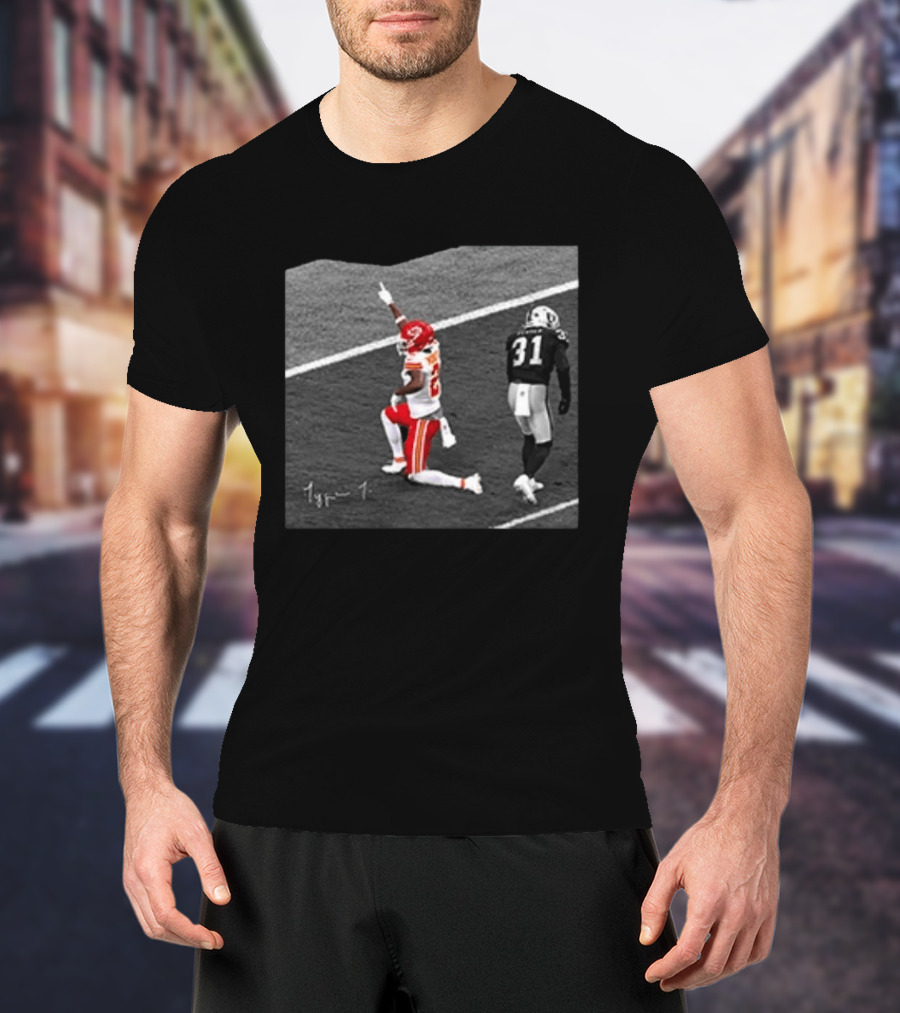 Tyquan Thornton Kansas City Chiefs On Field Celebration 2026 T-Shirt