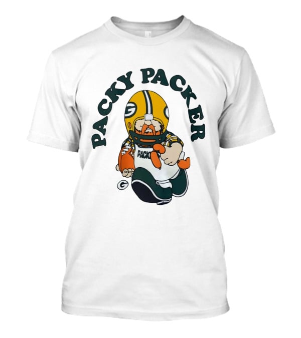 Packy Packer Green Bay Packers Football T-Shirt
