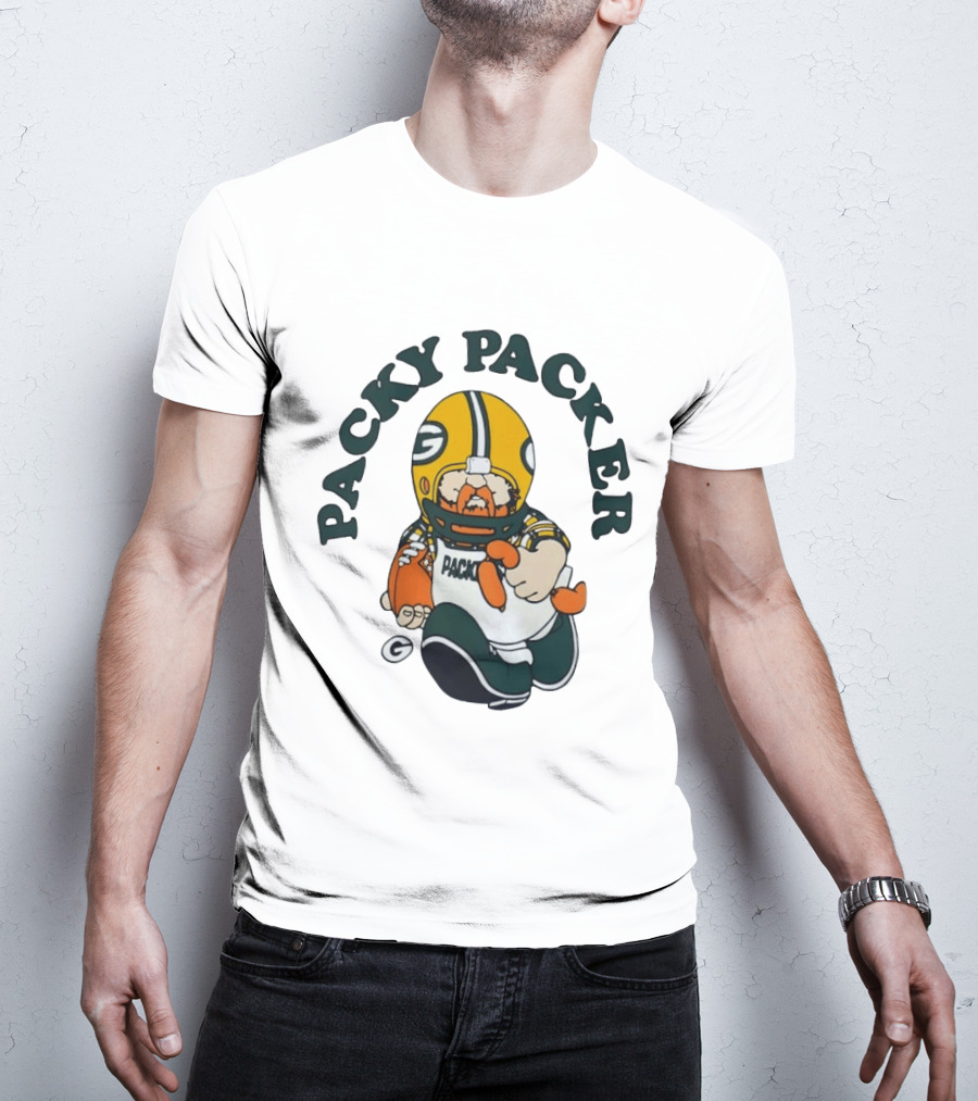 Packy Packer Green Bay Packers Football T-Shirt