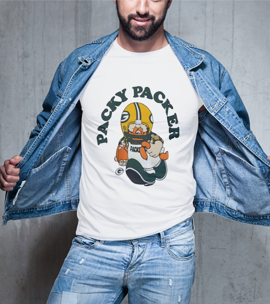 Packy Packer Green Bay Packers Football T-Shirt
