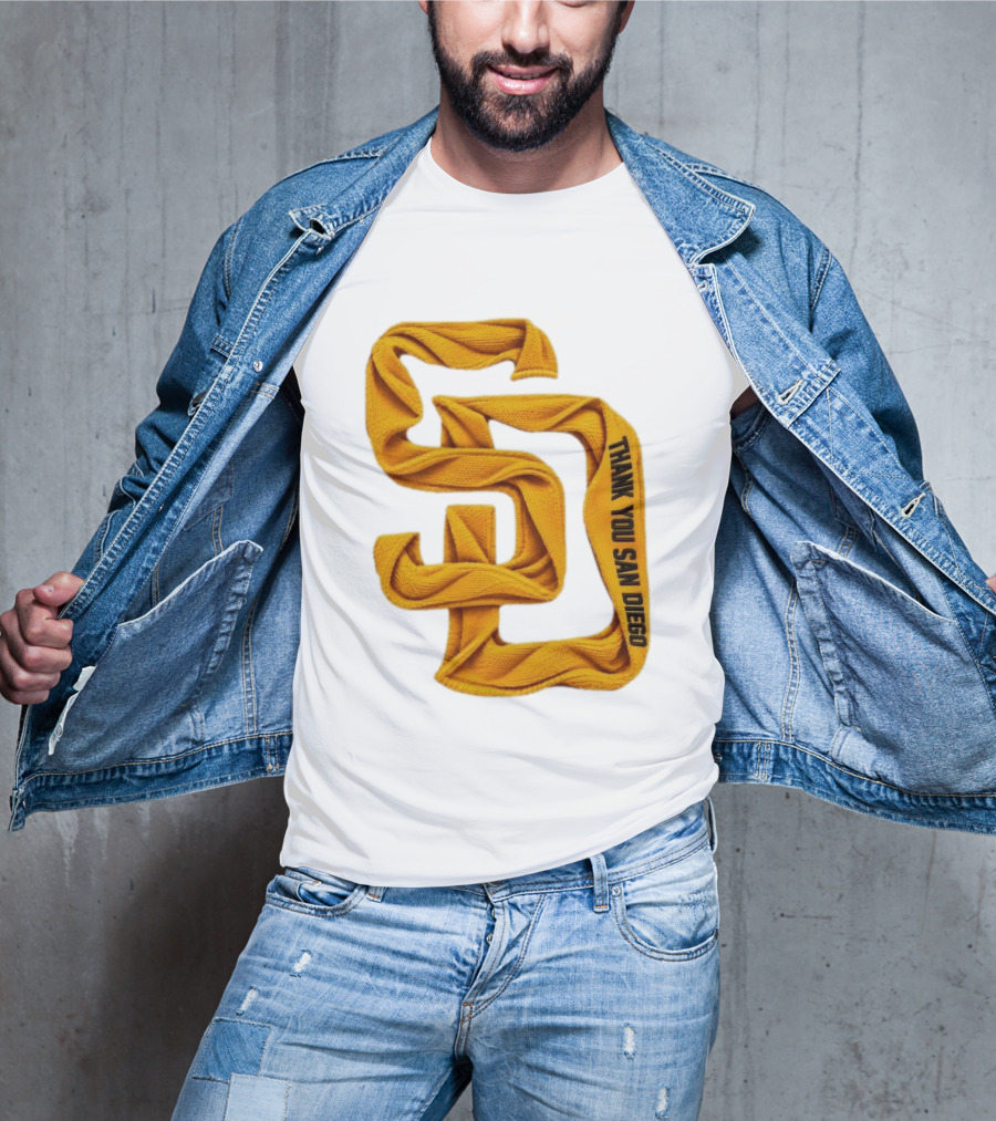 San Diego Padres Thank You San Diego SD Scarf T-Shirt