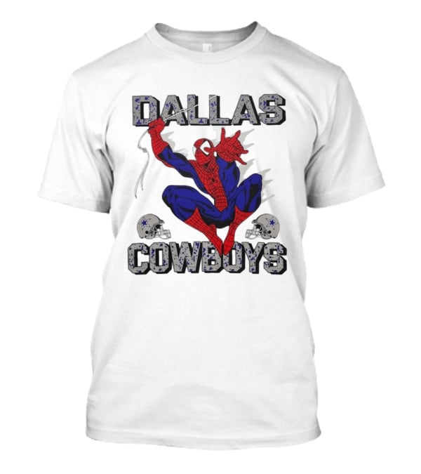 Dallas Cowboys Spider Man Marvel Super Hero NFL T-Shirt