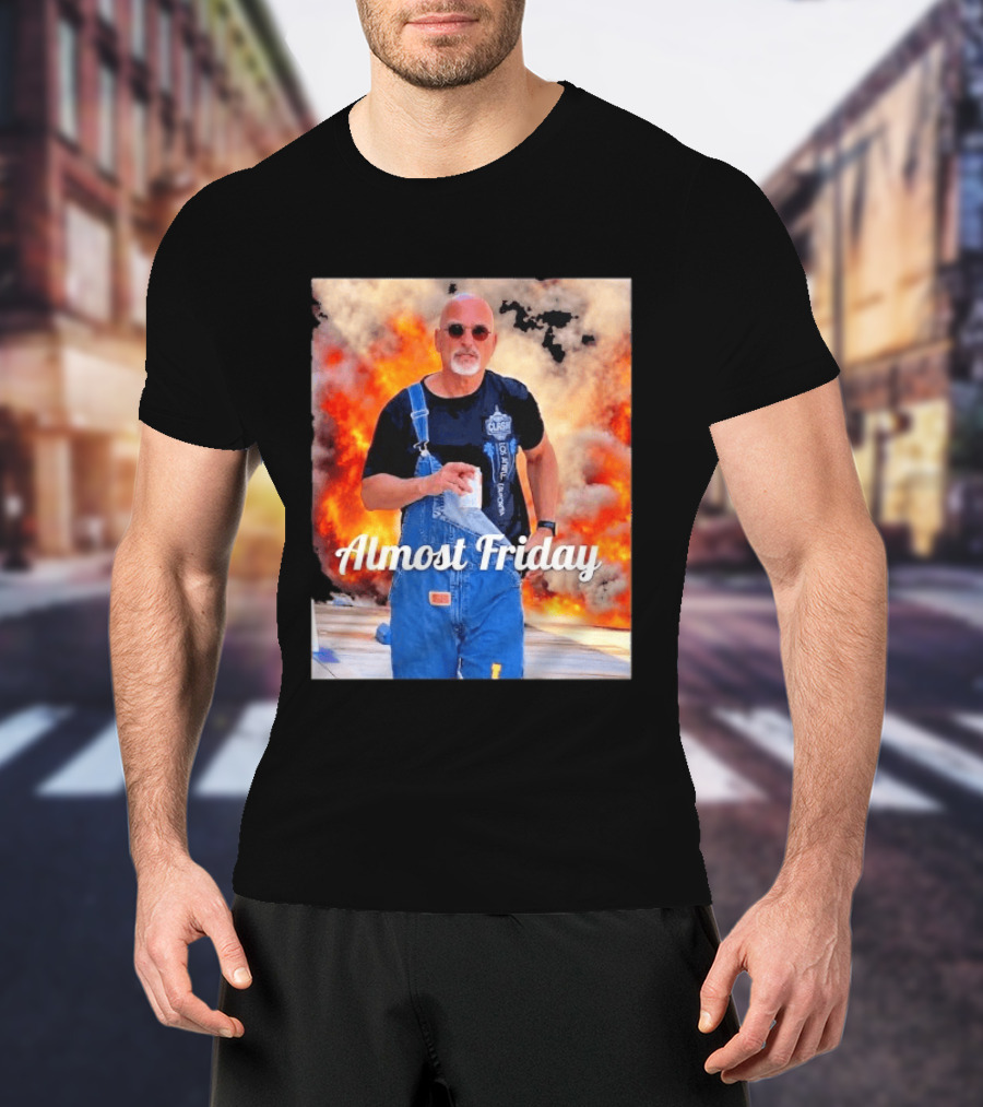 Almost Friday Howie Mandel Clash Explosion Scene T-Shirt
