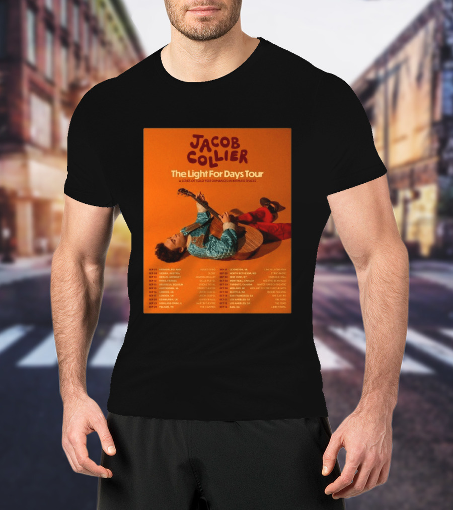 Jacob Collier The Light For Days Tour 2026 A Series Of Solo Performances In Intimate Spaces T-Shirt