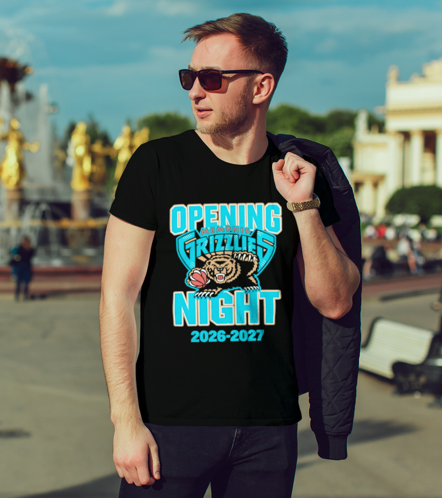 NBA Opening Night 2026 2027 Memphis Grizzlies T-Shirt