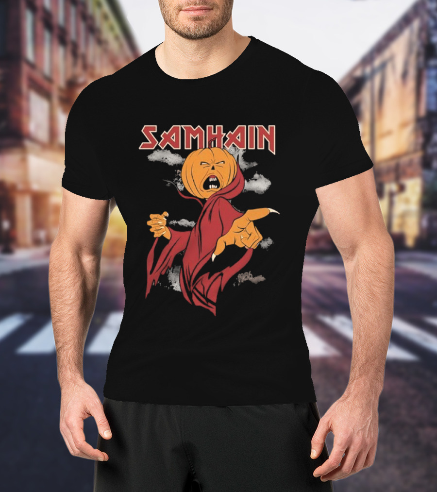 The Real Ghostbusters Samhain Halloween Pumpkin Spirit T-Shirt