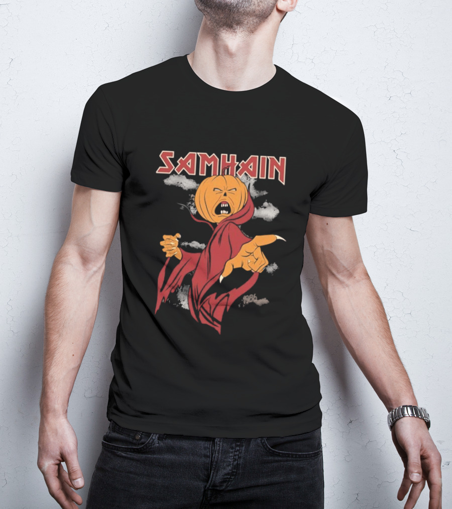 The Real Ghostbusters Samhain Halloween Pumpkin Spirit T-Shirt