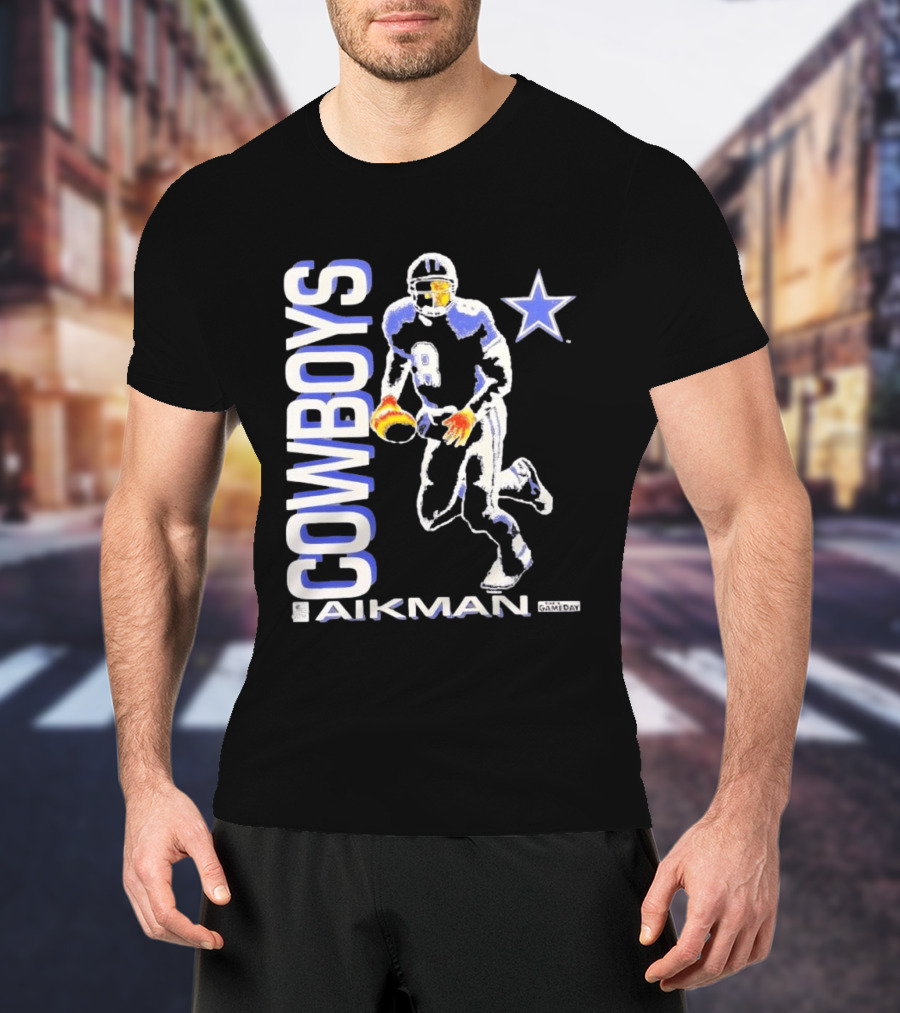 Cowboys Aikman 8 Dallas Star Gameday T-Shirt