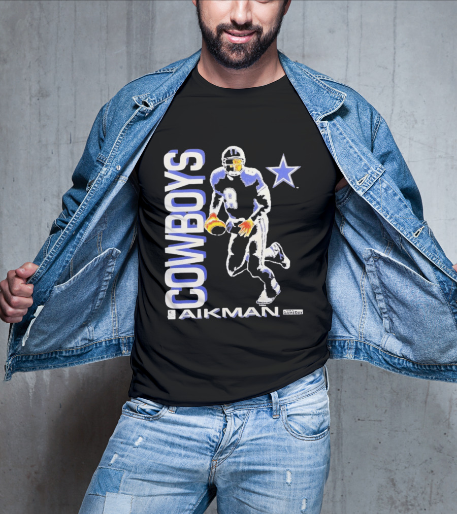 Cowboys Aikman 8 Dallas Star Gameday T-Shirt