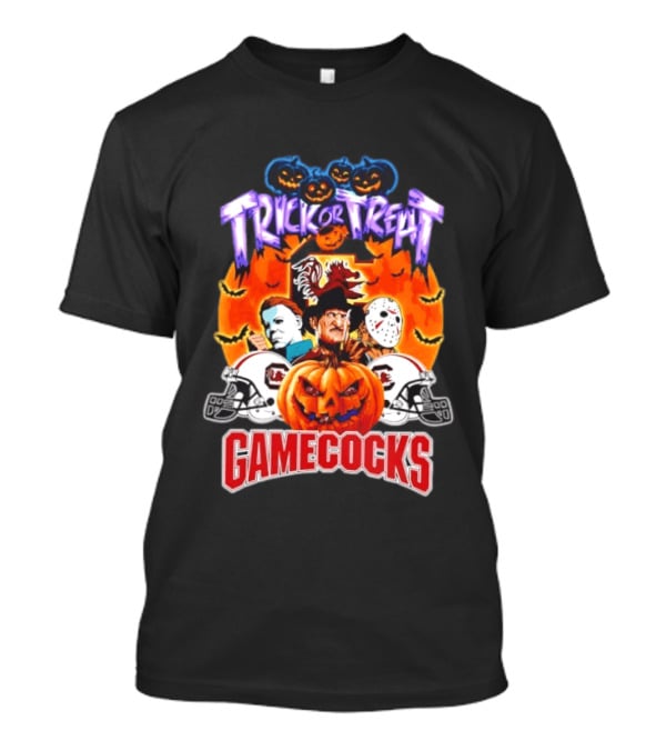 South Carolina Gamecocks Halloween 2026 Horror Characters Trick Or Treat T-Shirt
