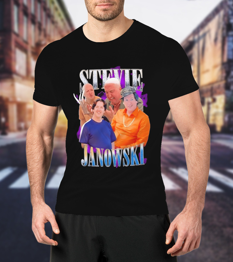 Stevie Janowski Comedy Collage Bootleg T-Shirt