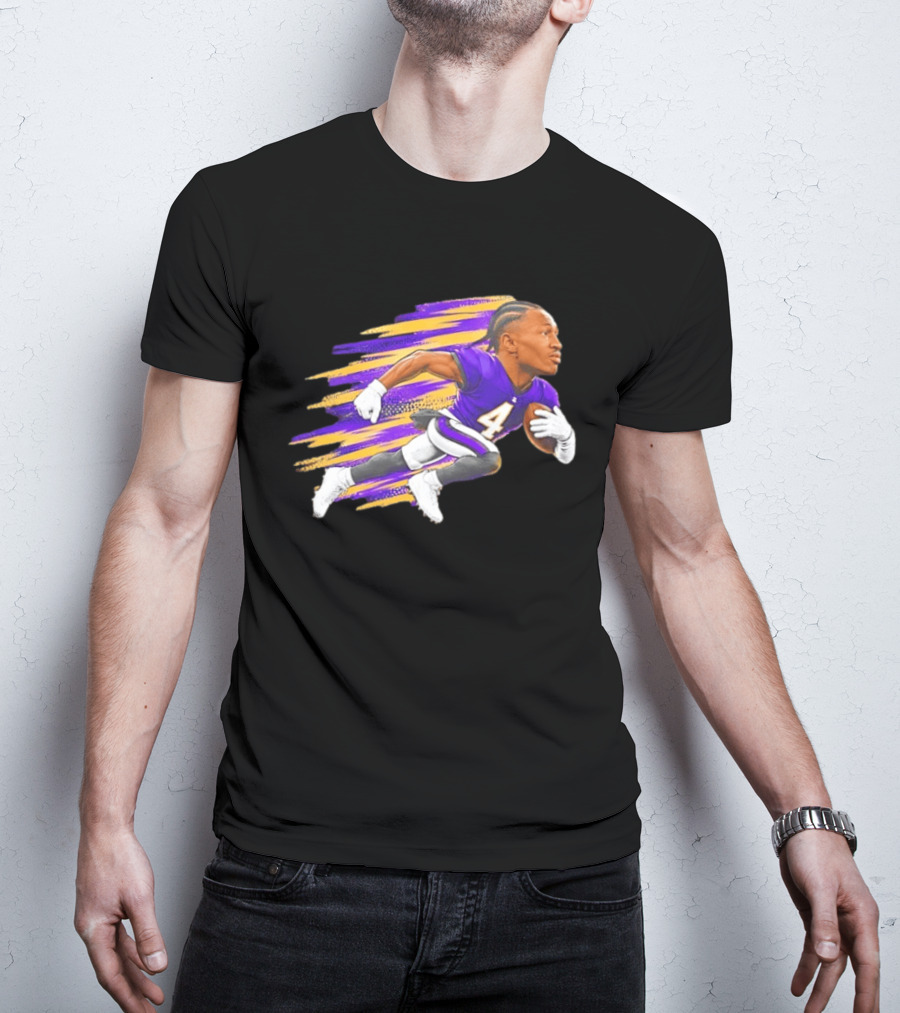Baltimore Ravens Zay Flowers Run 4 Run NFL Cartoon T-Shirt