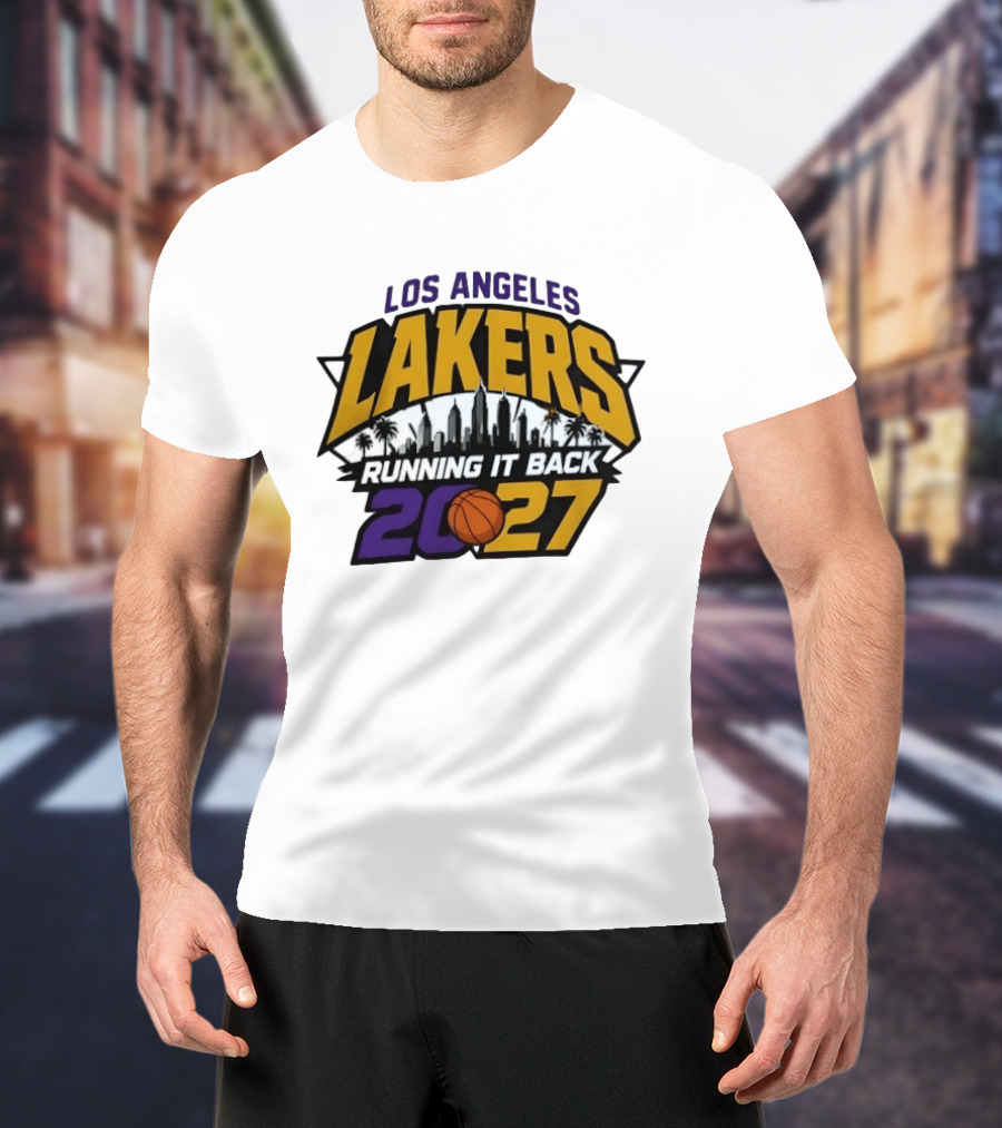 Los Angeles Lakers Running It Back Skyline NBA 2027 T-Shirt