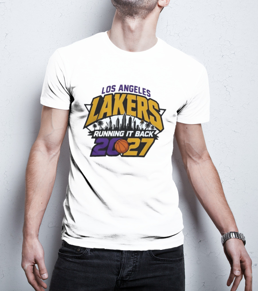 Los Angeles Lakers Running It Back Skyline NBA 2027 T-Shirt
