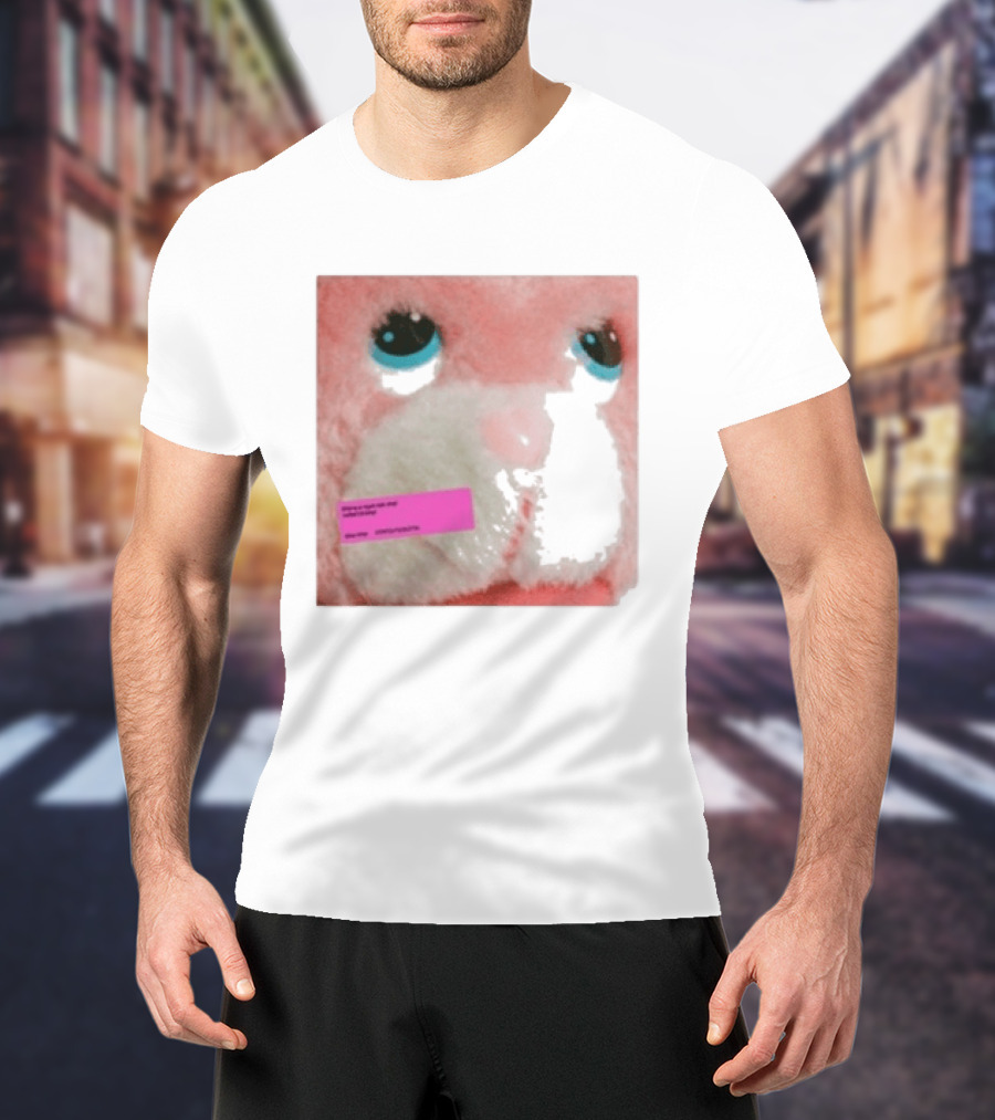 Royel Otis Hickey Album Pink Fluffy Bunny Face T-Shirt